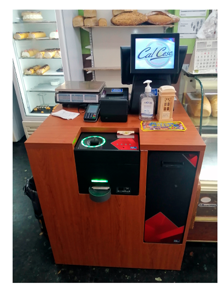 Máquina de cobro automático