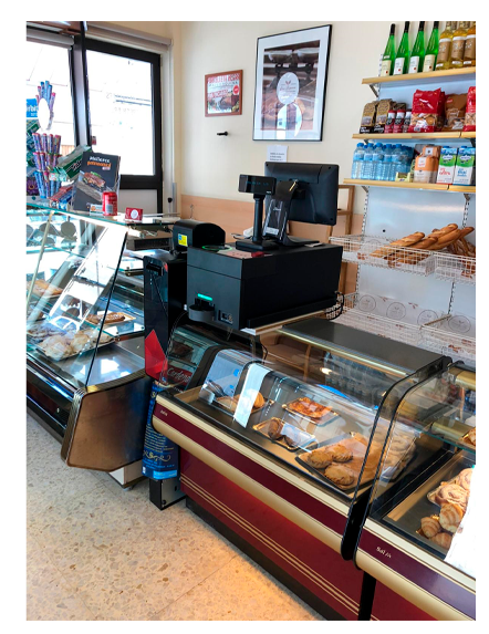 Máquina de cobro automático en tienda